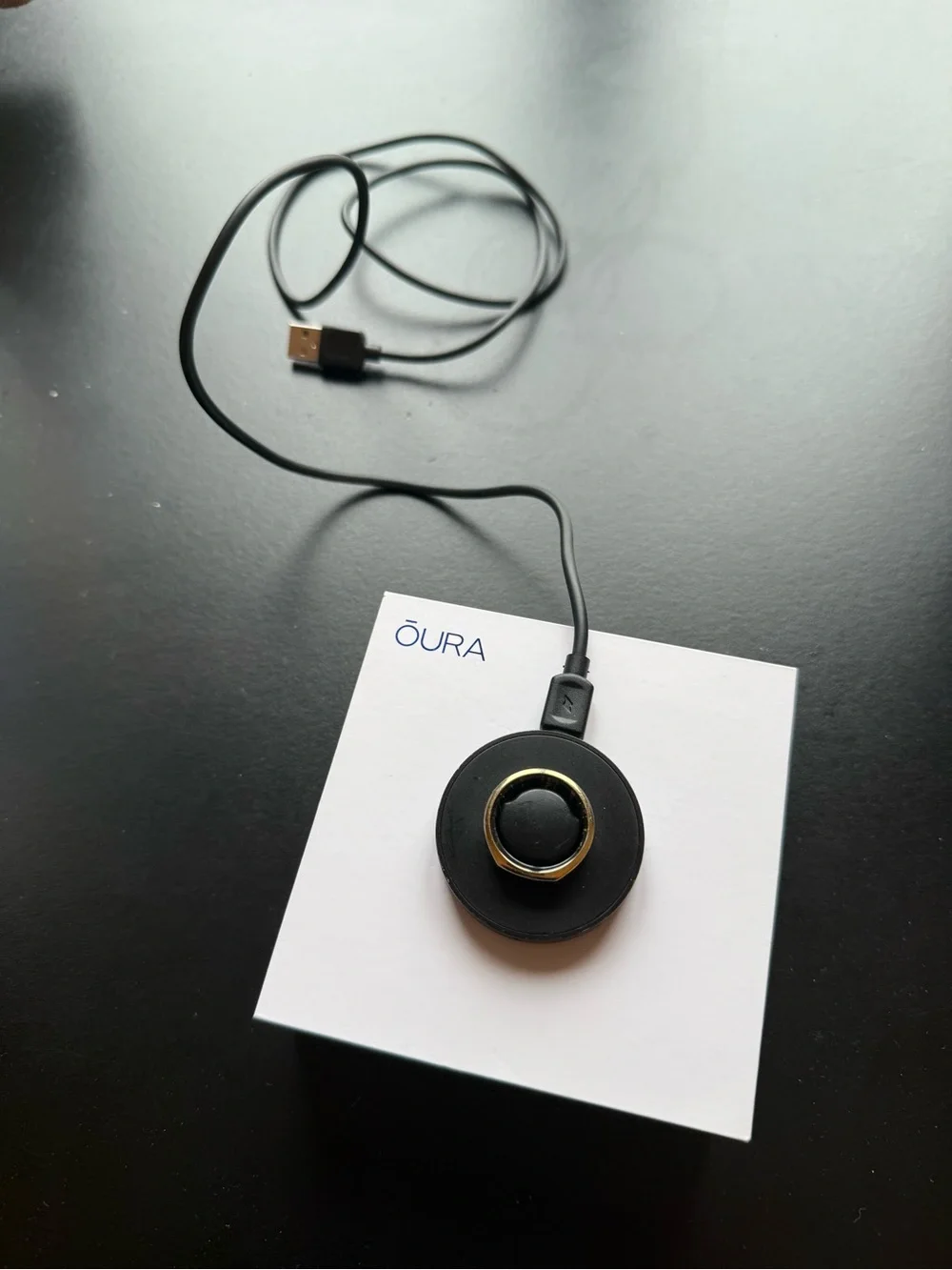 Oura Gen3 Heritage Gold Size 9 with Box and Charger